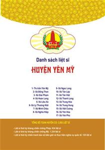 Danh sách liệt sỹ huyện Yên Mỹ